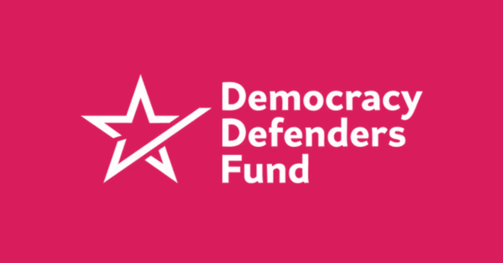 Democracy Defenders Fund red logo