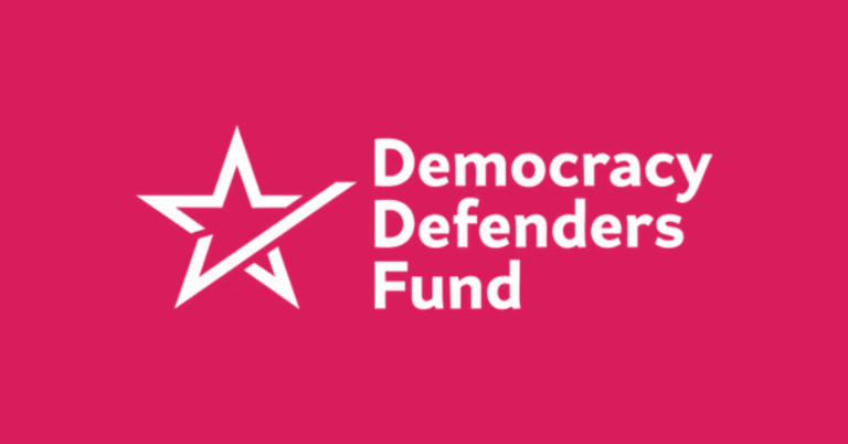 Democracy Defenders Fund red logo